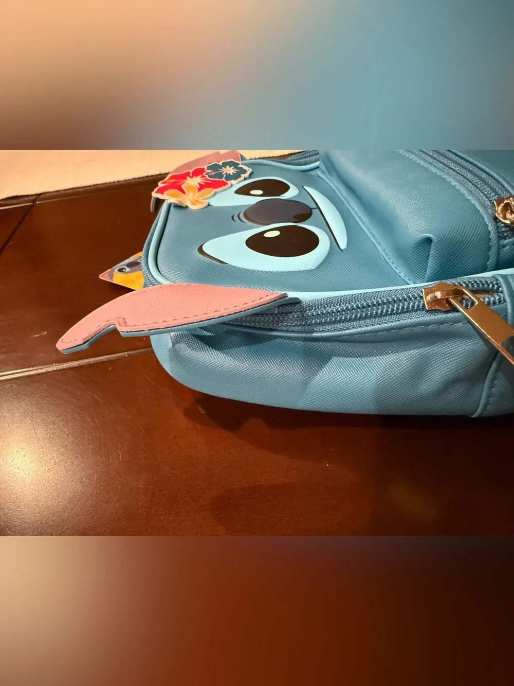 Disney x Bioworld Stitch Mini Backpack with Scrump Bag Charm *NWT